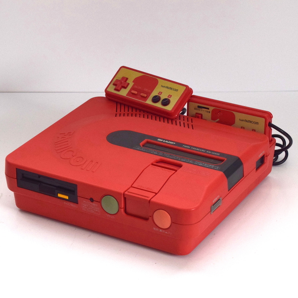 【FC】ツインファミコン 本体 セット (ACアダプタ付) 前期型 レッド ファミリーコンピュータ シャープ