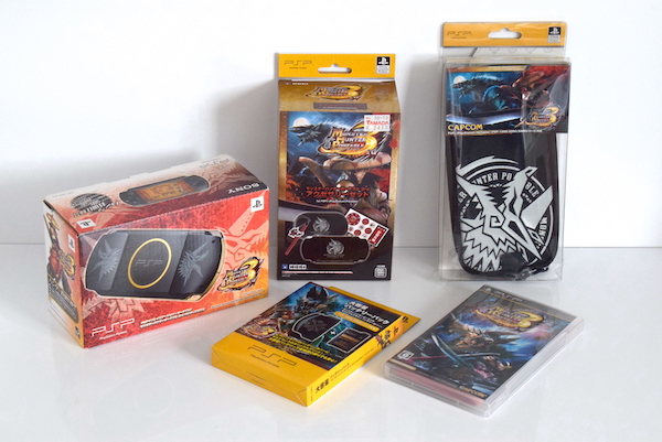 【PSP】ハンターズモデル（PSP-3000 MHB） 付属品完備＆アクセサリー まとめセット（未使用に近い極美品）