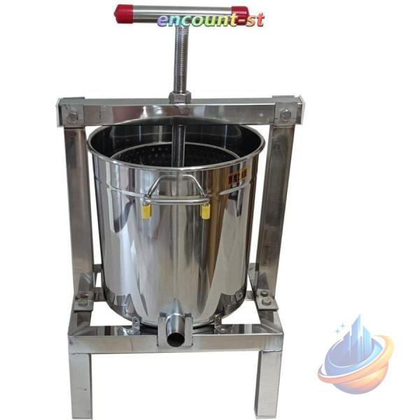 養蜂器具 蜂蜜分離器 蜂蜜絞り器 蜜を絞り器 蜂蜜圧搾機 みしん 15L 大容量ゾンチーはちみつ ジューサー 手動 圧搾機 絞り器 脱水機 みつろう ミツロウ