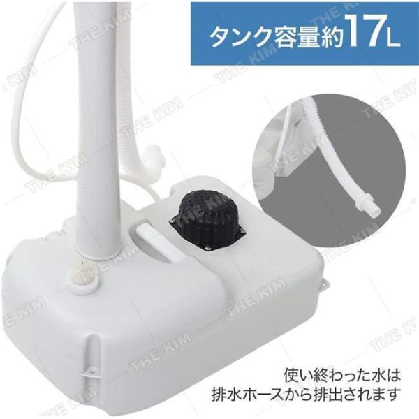 ポータブル洗面台 Welina（株） 17Lシンク付きポータブル手洗い台、足踏み式で電源不要、屋外や介護用、また防災用の手洗い場として便利なディスペンサー付き_3