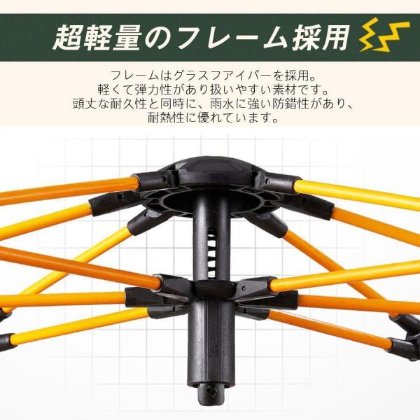 ワンタッチテント 3-4人用 フルクローズ 防水 UVカット Welina（株） ドームテント 軽量 遮光 キャンプ アウトドア 公園 海 収納袋_9