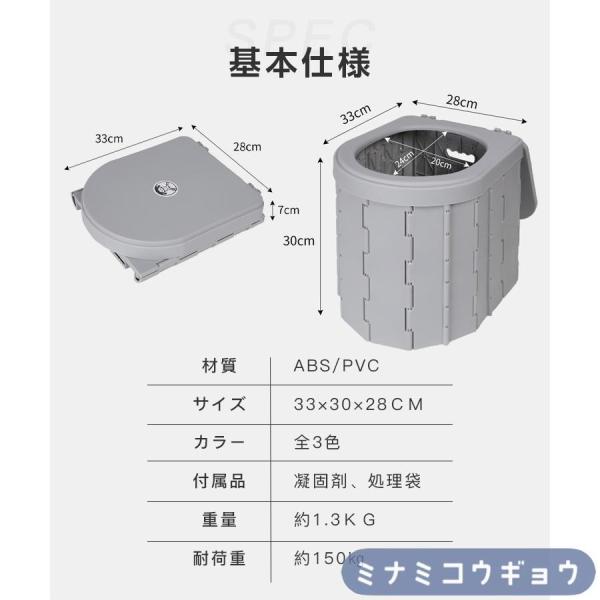防災用簡易トイレ 4点セット テント+トイレ+凝固剤+処理袋 Welina 折りたたみ 携帯/車/介護/キャンプ対応 災害用 非常用 使い捨てで衛生的