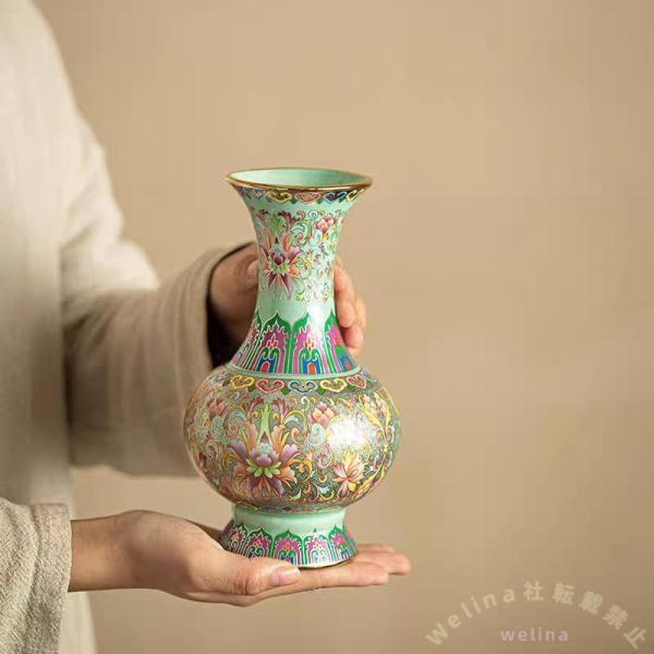 リビング装飾 花瓶 手作り陶磁器 置物 Welina 茶器風 インテリア リビング 玄関 オフィス おしゃれ 北欧風 ギフト 飾り