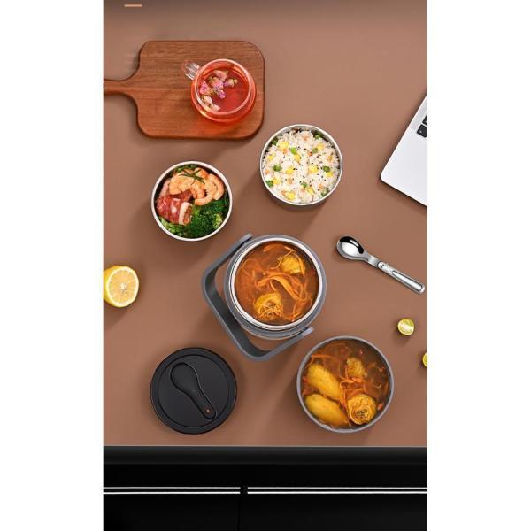 電気弁当箱 ステンレス 温かい料理 ランチボックス Welina（株） オフィス 学校用 保温 加熱 お手入れ簡単 持ち運び便利 毎日のお弁当に_16