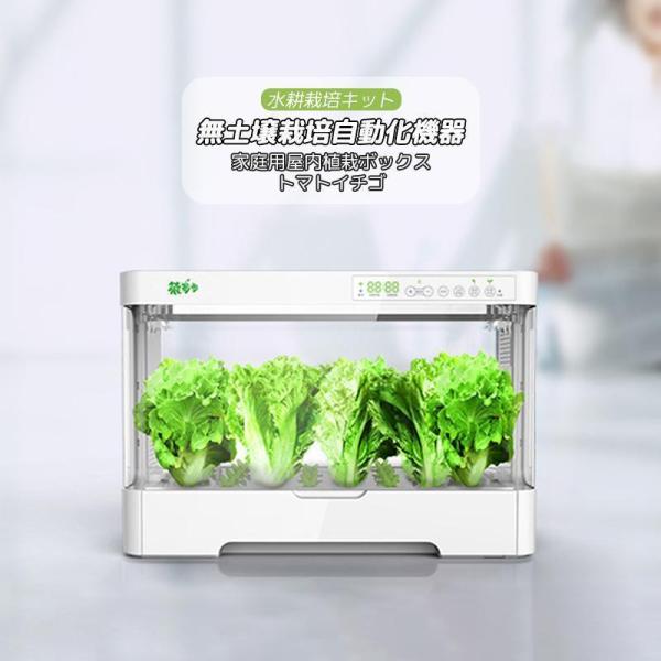 水耕栽培キット家庭用無土壌栽培システム屋内植栽ボックス自動化Welina（株）育苗ポット付きインテリジェントで野菜を育てる_10