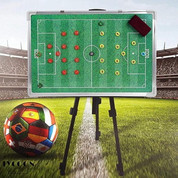 サッカー作戦板磁気戦術ボード折りたたみ式大型ポータブルWelina（株）マグネット戦略指導作戦ボードコーチ用練習試合に便利