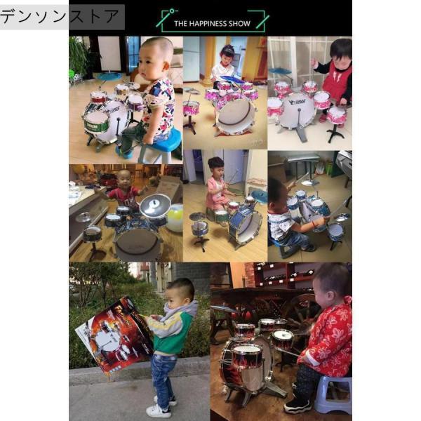 子供ミニドラムセット キッズパーカッション練習用打楽器おもちゃ Welina（株） 楽器ドラムセット 知育玩具 音楽遊び プレゼント人気_14