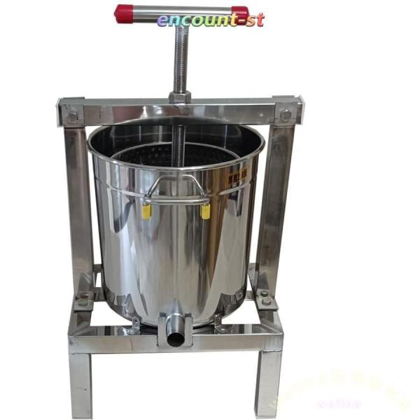蜂蜜分離器 手動 15L 大容量 Welina 養蜂器具 蜂蜜絞り器 圧搾機 脱水機 蜜ろう ワックス対応 はちみつ ジューサー
