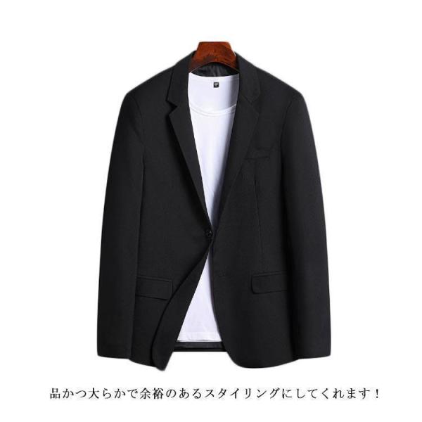 サマージャケット メンズ 薄手 長袖 テーラード カジュアル Welina（株） 夏ジャケット 大きいサイズ ４０代５０代６０代 羽織り 通勤 きれいめ 軽い_12