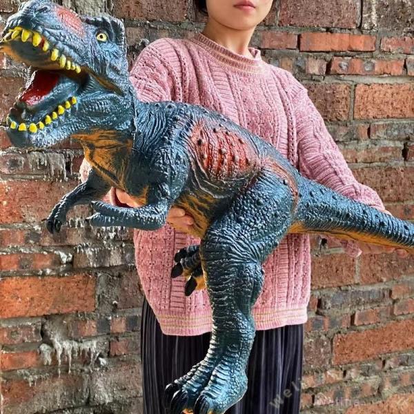 恐竜おもちゃ 特大 置物 鳴く ティラノサウルス Welina（株） 男の子 プレゼント ジュラ紀 ジュラシック 白亜紀 ごっこ遊び リアル 迫力 インテリアにも