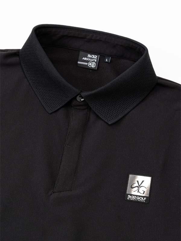 SYG32(エスワイ32ゴルフ) BOSELLIドライポロシャツ BOSELLI DRY POLO SY32 by SWEET YEARS GOLF[SYG-26S2-11] Col.BLACK_1
