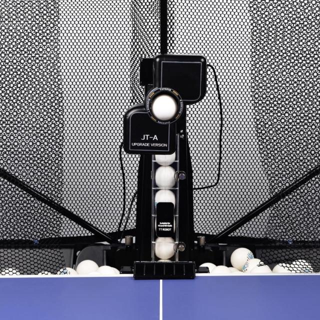卓球ロボット 卓球トレーニングマシン　卓球練習ロボット 自動発球マシン ネット＆ボール 100 球付属 卓球台対応 トレーニング用_2
