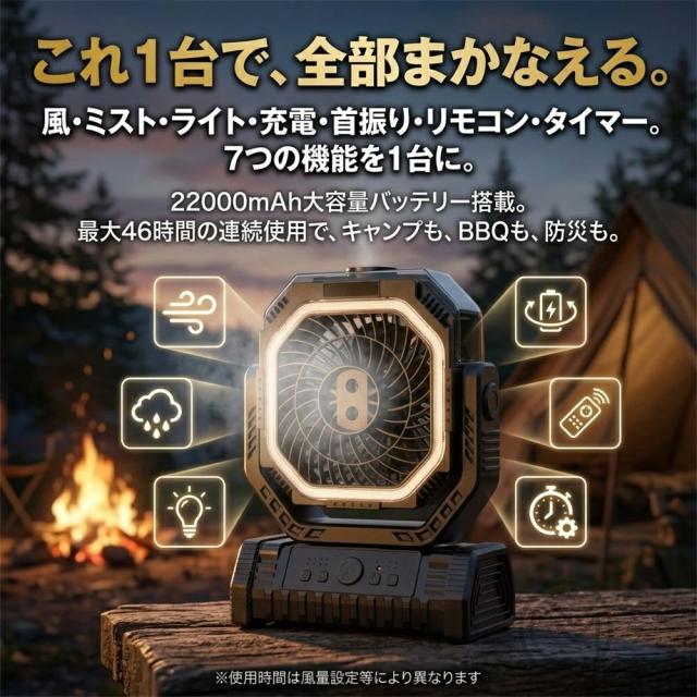 難民キャンプ扇風機 ミストファン 冷風機 20000mAh大収容能力 コードレス USB申し受ける式 10L水貯蔵タンク 卓上扇風機 豪然たる送風 静音 加湿相応う 携帯型 アウトドア 車中泊 防災 一心不乱症打つ手 省エネ