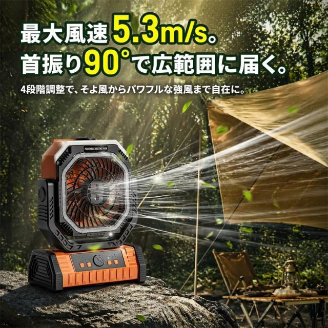 難民キャンプ扇風機 ミストファン 冷風機 20000mAh大収容能力 コードレス USB申し受ける式 10L水貯蔵タンク 卓上扇風機 豪然たる送風 静音 加湿相応う 携帯型 アウトドア 車中泊 防災 一心不乱症打つ手 省エネ