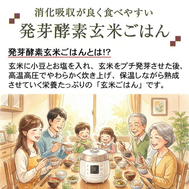 【メーカー直送】発芽酵素玄米 炊飯器 CUCKOO Premium New 圧力名人 SP アーバングレー 3年保証 レシピ付き マイコン 炊飯ジャー 圧力モード 玄米 4合 無圧モード 白米 6合 選べるカラー マットホワイト アーバングレー 送料無料_2