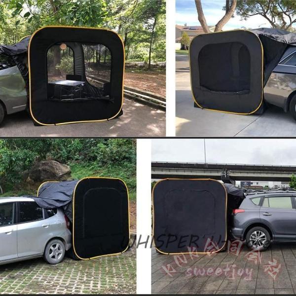 車中泊テント カーサイドタープ トランクテント KNK(株) 車と連結 SUV対応 ポップアップテント 防水 日よけ キャンプ 防災 アウトドア 便利_4