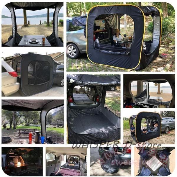 車中泊テント カーサイドタープ トランクテント KNK(株) 車と連結 SUV対応 ポップアップテント 防水 日よけ キャンプ 防災 アウトドア 便利_5