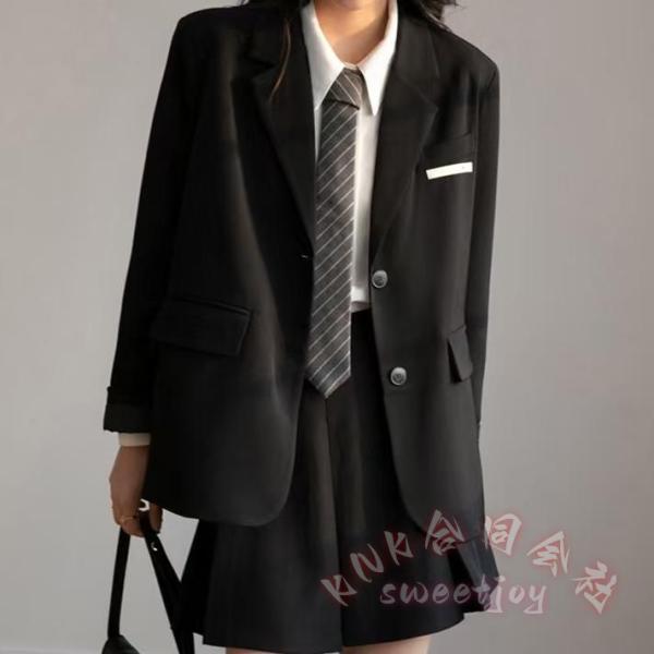卒業式スーツ女の子2点セット制服JK風KNK(株）中学生高校生〜小学生/大学生まで対応の韓国風ジャケット＋スカートで入学式成人式にも