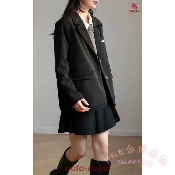 卒業式スーツ女の子2点セット制服JK風KNK(株）中学生高校生〜小学生/大学生まで対応の韓国風ジャケット＋スカートで入学式成人式にも_13