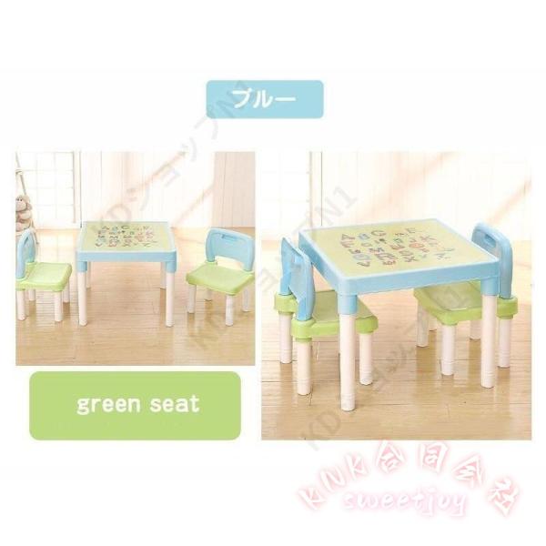 子供用テーブル&チェアセット 3歳から 机椅子セット 学習机 KNK(株） 勉強机 幼児用 子供部屋 インテリア 組立式 キッズデスク デスクセット_5