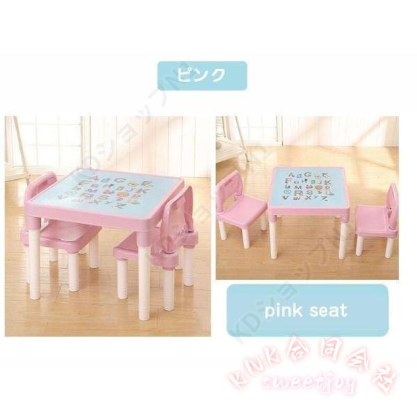 子供用テーブル&チェアセット 3歳から 机椅子セット 学習机 KNK(株） 勉強机 幼児用 子供部屋 インテリア 組立式 キッズデスク デスクセット_6