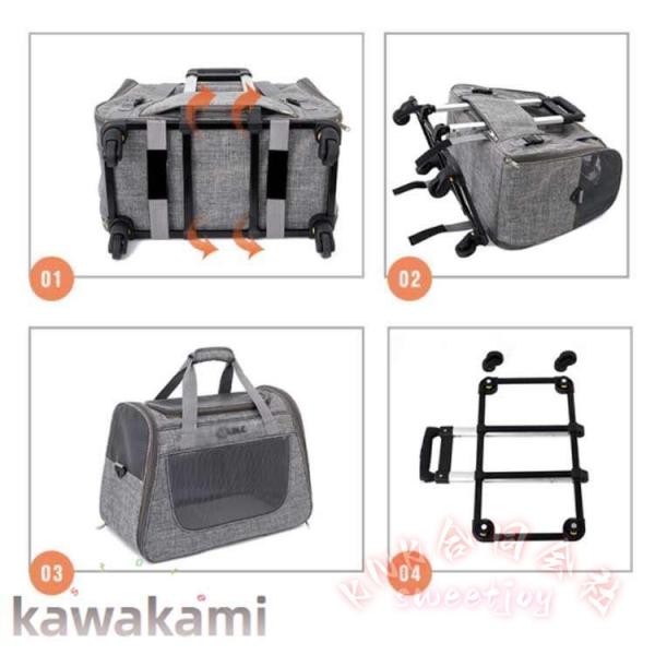 ペットキャリー キャスター付き 犬 猫 KNK(株) 小型犬 中型犬 持ち手 ペットキャリーバッグ カート 手提げ キャリーリュック 折り畳み キャリーケース_15