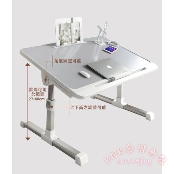 折りたたみテーブル 幅60 高さ調整 昇降式 KNK(株) 引き出し＋本棚付き 一人用デスク サイドテーブル ローテーブル おしゃれ省スペース_7