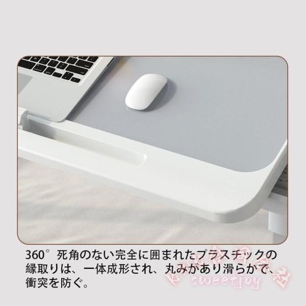 折りたたみテーブル 幅60 高さ調整 昇降式 KNK(株) 引き出し＋本棚付き 一人用デスク サイドテーブル ローテーブル おしゃれ省スペース_9