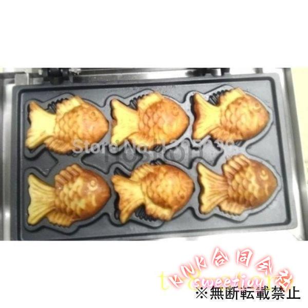 業務用たい焼き機6個成型可能屋台用 KNK(株) 電気式ファーストフード機器プロ用高効率たい焼き器イベント店舗対応お菓子焼き機重厚デザイン_3