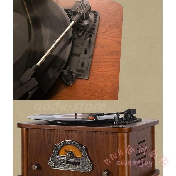 蓄音機 レコードプレーヤー SP盤対応 針付き 木製 KNK(株) 33 45 78