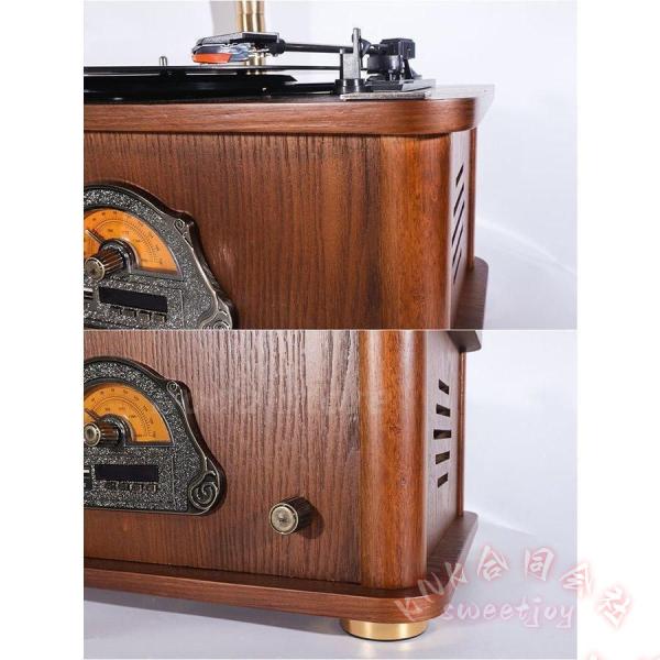 蓄音機 レコードプレーヤー SP盤対応 針付き 木製 KNK(株) 33 45 78