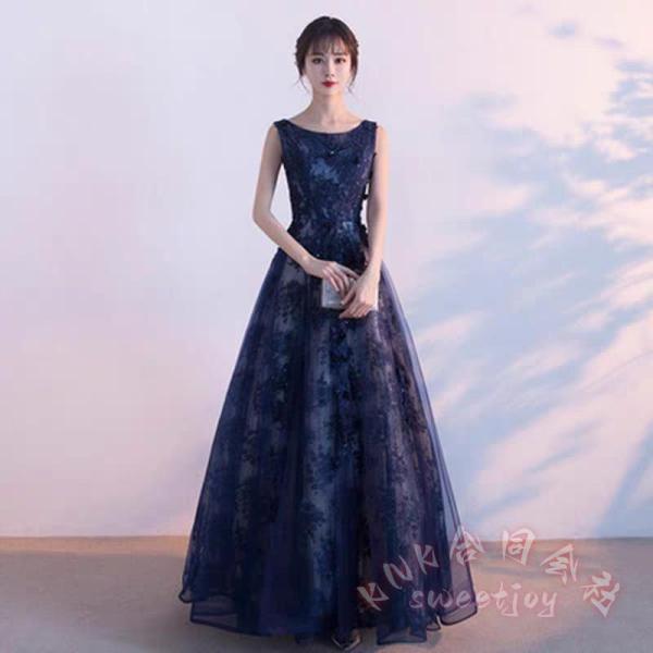ロング丈 パーティードレス 花柄 袖なし マキシ KNK(株) 結婚式 二次会 演奏会 卒業式 お呼ばれ 衣装 大人 上品 ワンピース ステージ