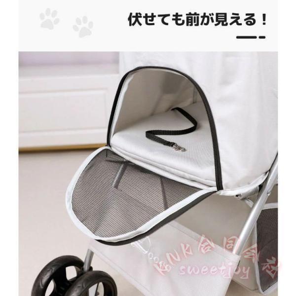 小型犬対面式ペットカート多頭折りたたみ軽量 KNK(株) 猫ドッグカート組立簡単ペットバギー動物用品おしゃれ耐久性高い散歩カート_2