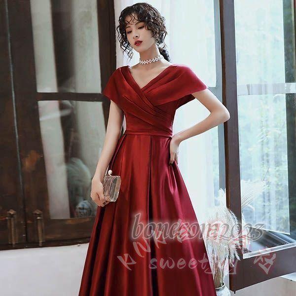 ドレス ミモレ丈 オフショルダー 半袖 クラシカル KNK(株) 演奏会 ピアノ発表会 結婚式 母親 韓国風 ロング 大きいサイズ 上品_7