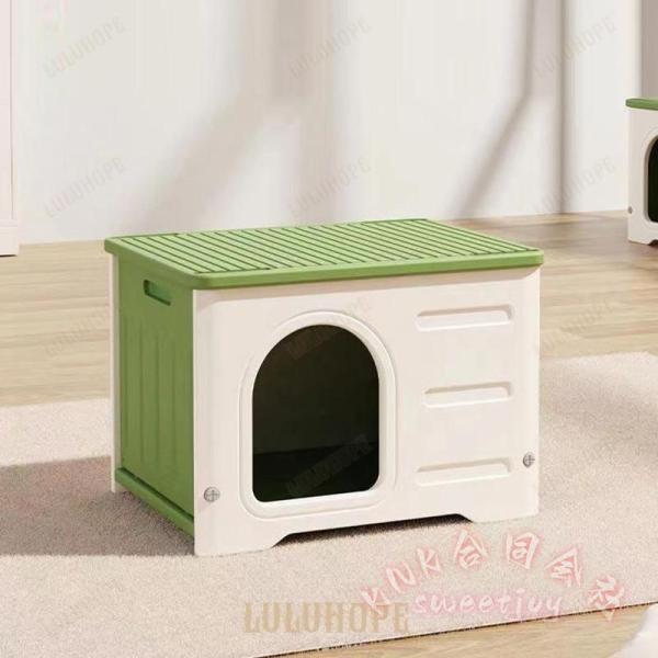 野良猫 キャットハウス 組み立て 防水 頑丈 KNK(株) 屋外 屋内 猫小屋 避難所 雨よけ 防風 保温 ペットハウス 外猫ハウス_2