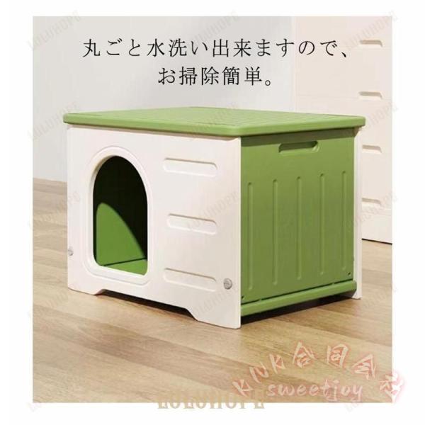 野良猫 キャットハウス 組み立て 防水 頑丈 KNK(株) 屋外 屋内 猫小屋 避難所 雨よけ 防風 保温 ペットハウス 外猫ハウス_7