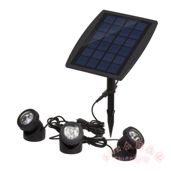 ソーラーライト 屋外 埋め込み 壁掛け KNK(株） 昼白色 電球色 自動点灯 消灯 3灯 LED照明 防水 防塵 おしゃれ ガーデンライト 明るい スポットライト
