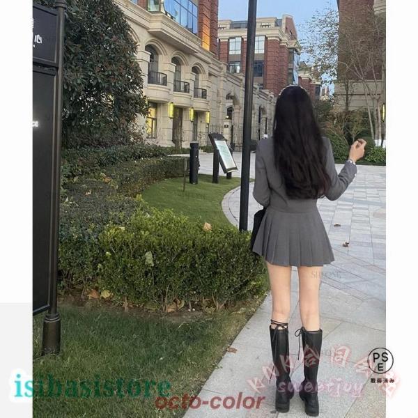 女の子韓国風制服スーツ卒業式卒服4点セットフォーマル KNK(株） ピアノ発表会入学式にも子供スーツ大きいサイズ対応写真映え上品かわいい人気_8