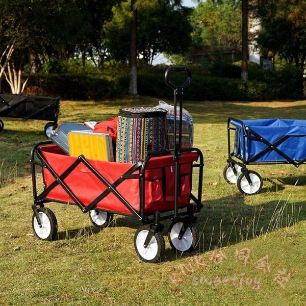 折りたたみ式ワゴンキャリーカート4輪KNK(株）軽量コンパクト-キャリーワゴンワゴントロリーキャンプカートアウトドアスポーツ荷物運搬買い物収納簡単-便利