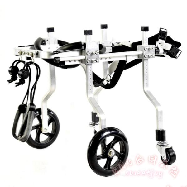 4輪 犬車いす 後脚用 ペットリハビリ 訓練車 KNK(株) 調整可能 アルミ合金 フルサポート 障害犬用 介護 犬用車椅子