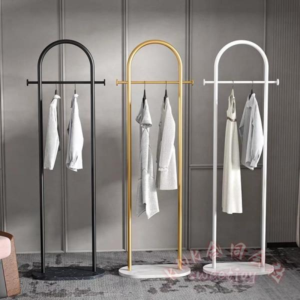 ハンガーラック パイプハンガー コートハンガー KNK(株) 収納スタンド おしゃれ 大理石柄 北欧 玄関 廊下 リビング 書斎 洋服掛け 省スペース