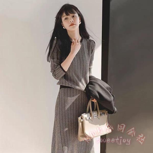 ニット セットアップ レディース 30代40代 秋冬 長袖 KNK(株) ニットトップス タイトスカート 上品 着痩せ 通勤 入学式 卒業式 きれいめ オシャレ