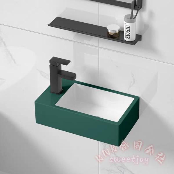 壁掛け手洗い器 排水セット付き ミニ洗面ボウル KNK(株） 陶器製 コンパクト おしゃれ 小型トイレ向け シンプル 洗面鉢 手洗いボウル 省スペース 取付簡単