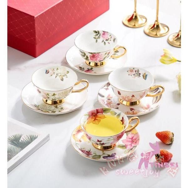 コーヒーカップ 4点セット ティーカップ マグカップ コップ セット 結婚祝い 引越し祝い プレゼント ギフト KNK(株) おしゃれ 来客用 ペアにも テーブルコーデ_5