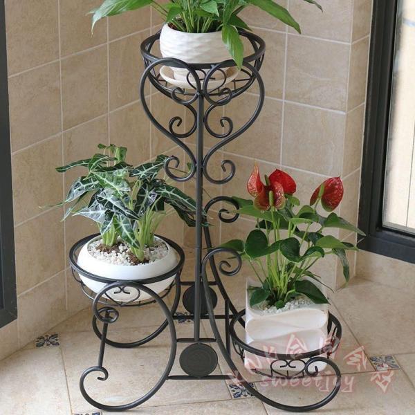 フラワースタンド アイアン 棚 鉢植え 観葉植物 盆栽 KNK(株） プランタースタンド ガーデンラック 花台 玄関 ベランダ 室内 鉄製 おしゃれ 省スペースに飾れる