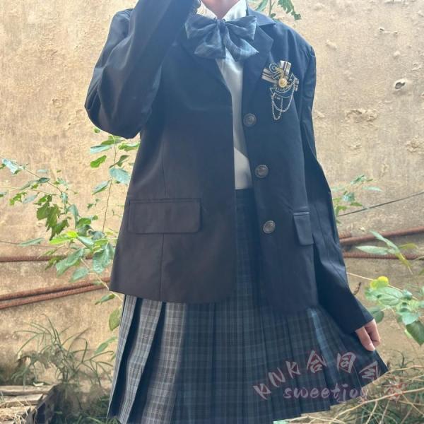 入学卒業式女子フォーマルスーツ5点セット卒服お受験JK制服チェックKNK(株）スカートブレザー発表会ジュニアキッズおしゃれアンサンブル