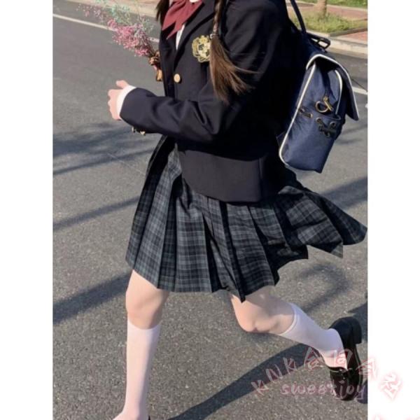 入学卒業式女子フォーマルスーツ5点セット卒服お受験JK制服チェックKNK(株）スカートブレザー発表会ジュニアキッズおしゃれアンサンブル