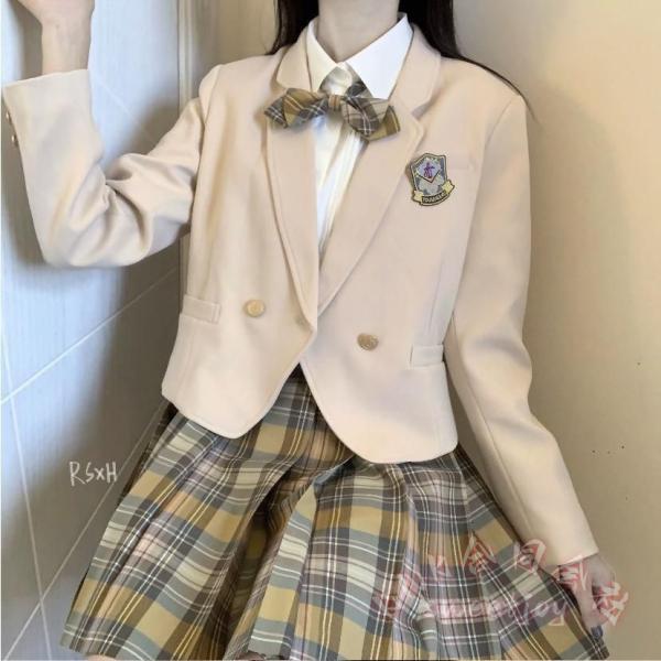 入学卒業式女子フォーマルスーツ5点セット卒服お受験JK制服チェックKNK(株）スカートブレザー発表会ジュニアキッズおしゃれアンサンブル