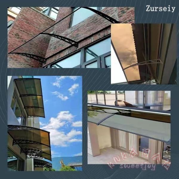 庇 後付け ひさし 雨よけ 屋根庇 ポリカーボネート KNK(株) 住宅庇 バルコニー オーニング 耐候性 日よけ 玄関 窓_5