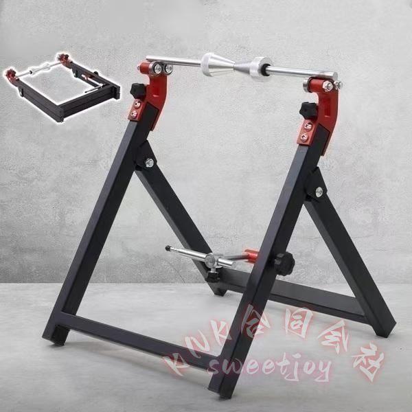 自転車メンテナンススタンドロードバイク振れ取りタイヤホイールバランサーKNK(株）マウンテンバイク保管ワークスタンド調整調節点検管理折りたたみ